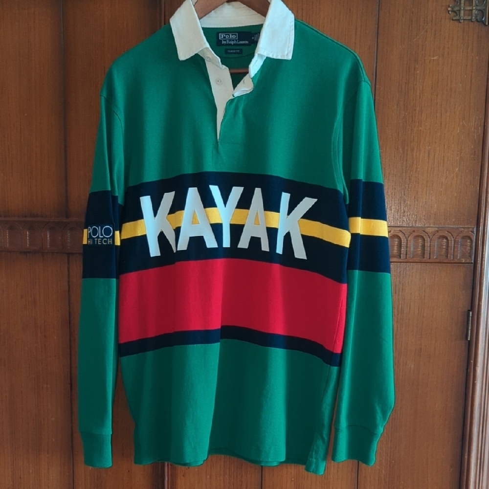 Polo Ralph Lauren Green Kayak Rugby Shirt